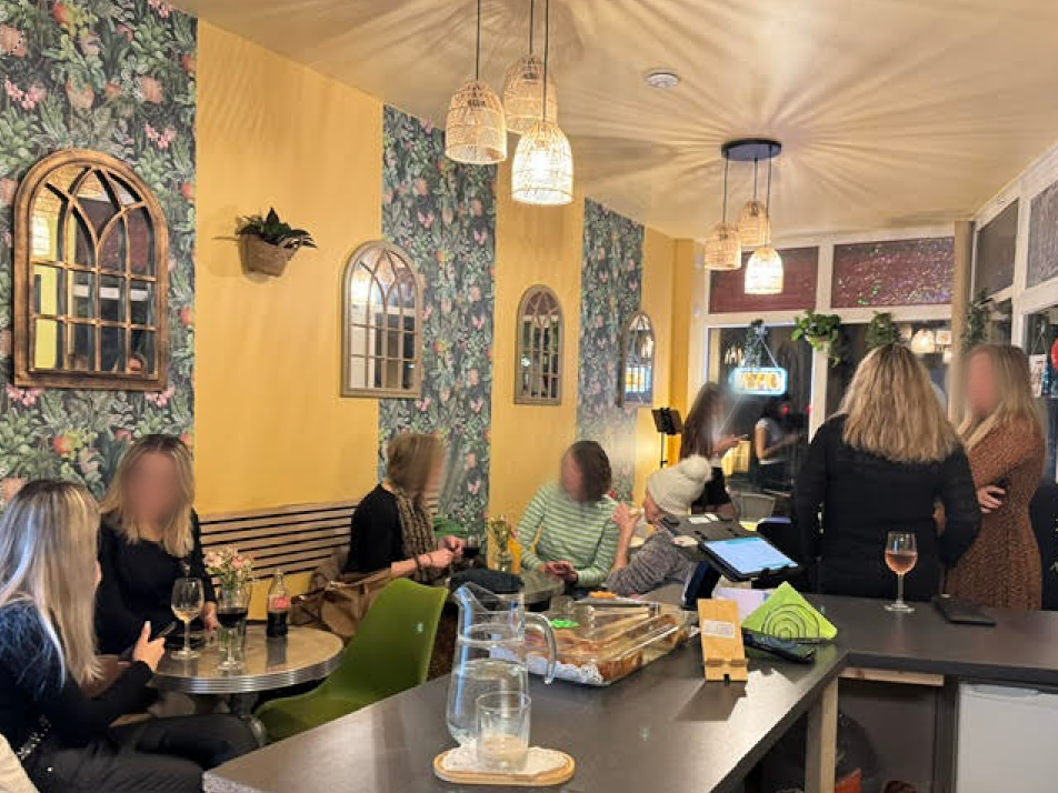 A busy evening at Bright's Cafe Bristol